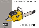 Thumbnail McCulloch 1-72 Chain Saw Owners & Operators Manual Thumbnail McCulloch 1-72 Chain Saw Owners & Operators Manual