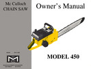 Thumbnail McCulloch 450 Chain Saw Owners & Operators Manual Thumbnail McCulloch 450 Chain Saw Owners & Operators Manual