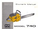 Thumbnail McCulloch 740 Chain Saw Owners & Operators Manual Thumbnail McCulloch 740 Chain Saw Owners & Operators Manual