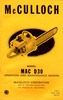 Thumbnail McCulloch D-30 Chain Saw Owners & Operators Manual Thumbnail McCulloch D-30 Chain Saw Owners & Operators Manual